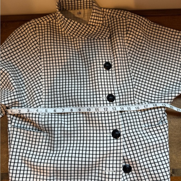 Cabi Women's Black and White Checkered Jacket Medium - Picture 10 of 13